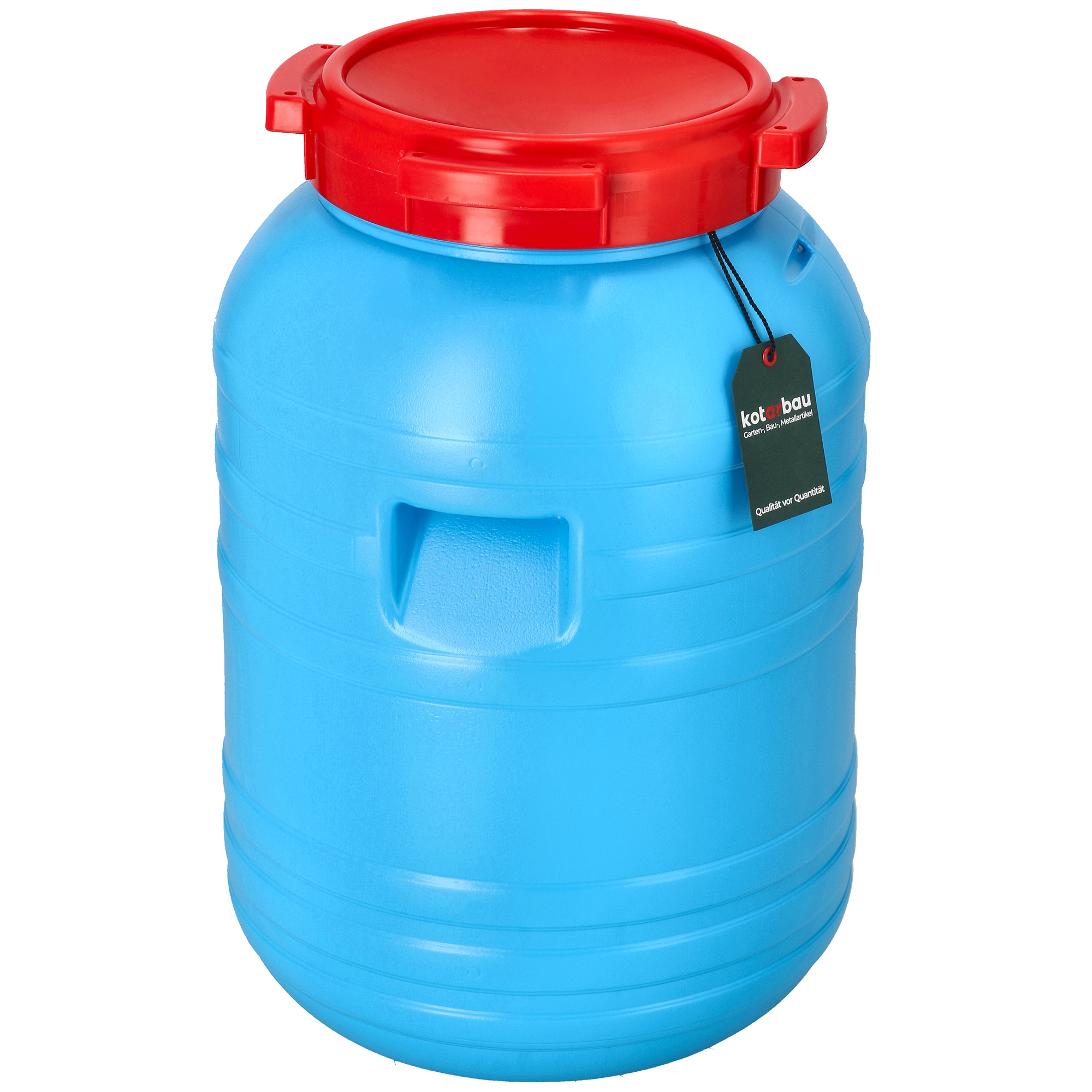 KOTARBAU® PVC Sauerkrautfass Plastikfass 30l Lebensmittelfass aus HDPE-Kunststoff Regentonne für Garten Regenwasserbehälter Futtertonne Fass mit Deckel Universalfass Deckelfass Wasserfass